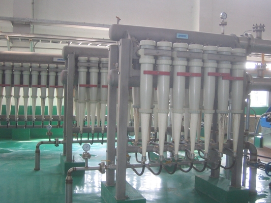 Centricleaner ad alta e bassa consistenza per la fusione dei processi di produzione di carta riciclata