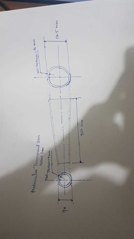 Macchina per la fabbricazione di carta a cono di vetro per la produzione di carta naturale L 350 mm
